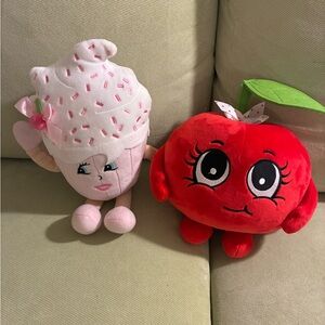 Lot 2 Bearington Collection Whiffer Sniffers Sugar Cake & Cheri Cherry Stuffies